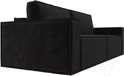 Диван Лига Диванов Куба (велюр черный)
