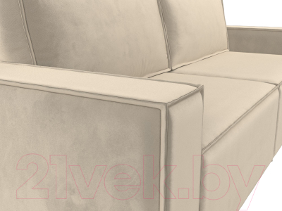 Диван Лига Диванов Куба (микровельвет бежевый)