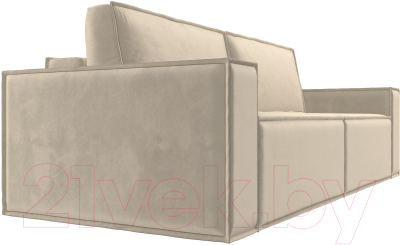 Диван Лига Диванов Куба (микровельвет бежевый)