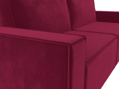 Диван Лига Диванов Куба (микровельвет бордовый)
