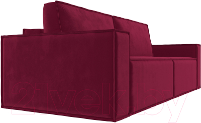 Диван Лига Диванов Куба (микровельвет бордовый)