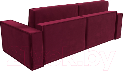 Диван Лига Диванов Куба (микровельвет бордовый)