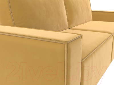 Диван Лига Диванов Куба (микровельвет желтый)