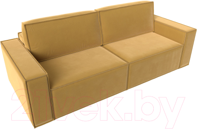 Диван Лига Диванов Куба (микровельвет желтый)