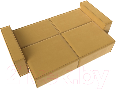 Диван Лига Диванов Куба (микровельвет желтый)