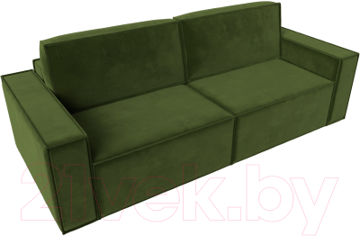 Диван Лига Диванов Куба (микровельвет зеленый)