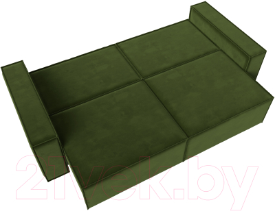 Диван Лига Диванов Куба (микровельвет зеленый)