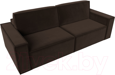 Диван Лига Диванов Куба (микровельвет коричневый)