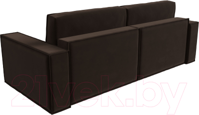 Диван Лига Диванов Куба (микровельвет коричневый)