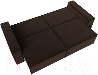 Диван Лига Диванов Куба (микровельвет коричневый)