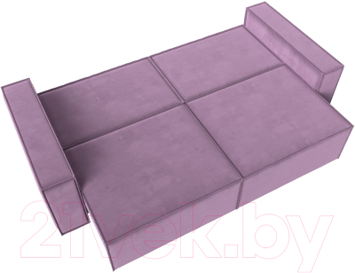 Диван Лига Диванов Куба (микровельвет сиреневый)