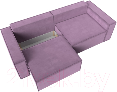 Диван Лига Диванов Куба (микровельвет сиреневый)
