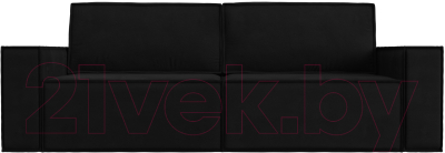 Диван Лига Диванов Куба (микровельвет черный)