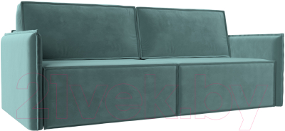 Диван Лига Диванов Либерти (велюр бирюзовый) - фото