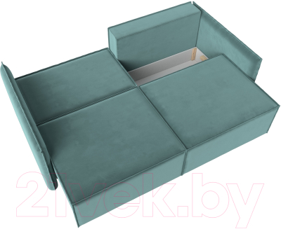 Диван Лига Диванов Либерти (велюр бирюзовый)