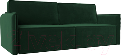 Диван Лига Диванов Либерти (велюр зеленый) - фото
