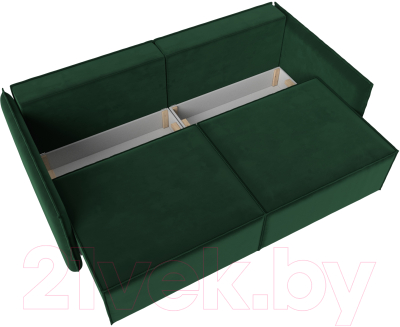 Диван Лига Диванов Либерти (велюр зеленый)