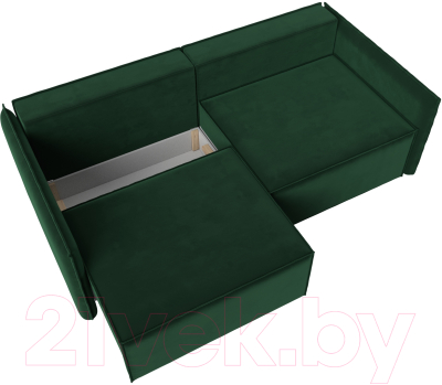 Диван Лига Диванов Либерти (велюр зеленый)