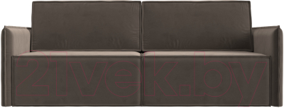 Диван Лига Диванов Либерти (велюр коричневый)