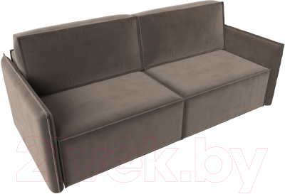 Диван Лига Диванов Либерти (велюр коричневый)