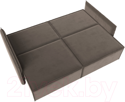 Диван Лига Диванов Либерти (велюр коричневый)