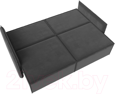 Диван Лига Диванов Либерти (велюр серый)