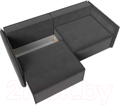 Диван Лига Диванов Либерти (велюр серый)