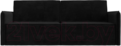 Диван Лига Диванов Либерти (велюр черный)