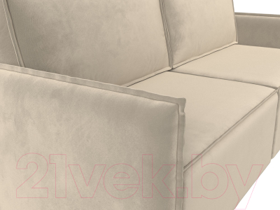 Диван Лига Диванов Либерти (микровельвет бежевый)