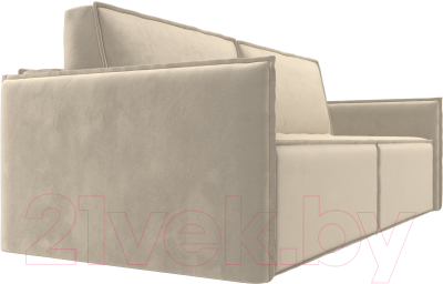 Диван Лига Диванов Либерти (микровельвет бежевый)