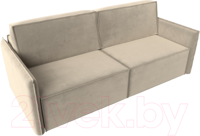 Диван Лига Диванов Либерти (микровельвет бежевый)