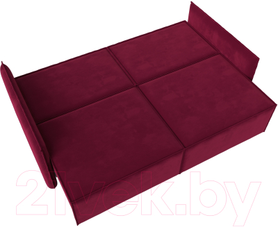 Диван Лига Диванов Либерти (микровельвет бордовый)