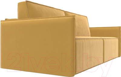 Диван Лига Диванов Либерти (микровельвет желтый)