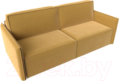 Диван Лига Диванов Либерти (микровельвет желтый)