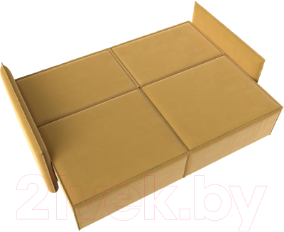 Диван Лига Диванов Либерти (микровельвет желтый)