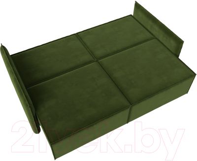 Диван Лига Диванов Либерти (микровельвет зеленый)