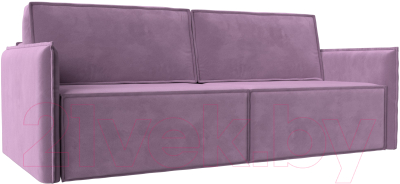 Диван Лига Диванов Либерти (микровельвет сиреневый) - фото