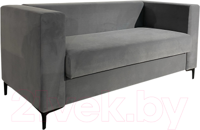 Диван Tiolly Модена 2 ДММ-178 с ящиком (велюто 12 серый) - фото