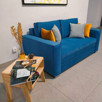 Диван Tiolly Норд 2.1 ДКН-096 (оникс 17 светло-синий)