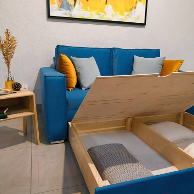 Диван Tiolly Норд 2.1 ДКН-096 (оникс 17 светло-синий)