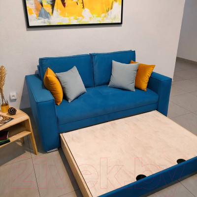 Диван Tiolly Норд 2.1 ДКН-096 (оникс 17 светло-синий)