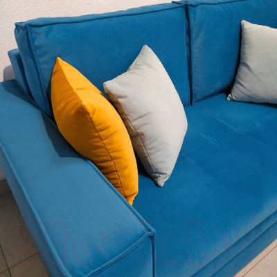 Диван Tiolly Норд 2.1 ДКН-096 (оникс 17 светло-синий)