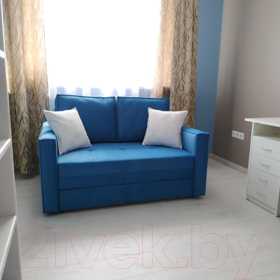 Диван Tiolly Норд 2.1 ДКН-096 (оникс 17 светло-синий)