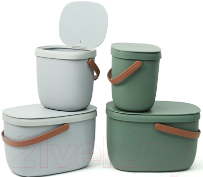 Контейнер для пищевых отходов Qualy Foody / QL10380-GN