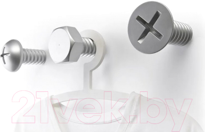 Набор крючков для одежды Qualy Screw / QL10064-SV