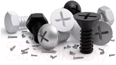 Набор крючков для одежды Qualy Screw / QL10064-SV