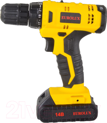 Аккумуляторная дрель-шуруповерт EUROLUX ДА-14/2Li (72/14/39)