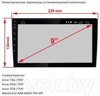Переходная рамка Incar RBD-FC600
