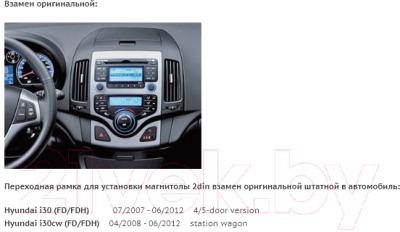 Переходная рамка Incar RHY-N30