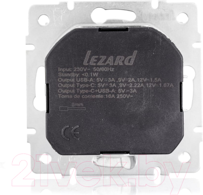 Розетка Lezard Vesna 742-0288-181TC